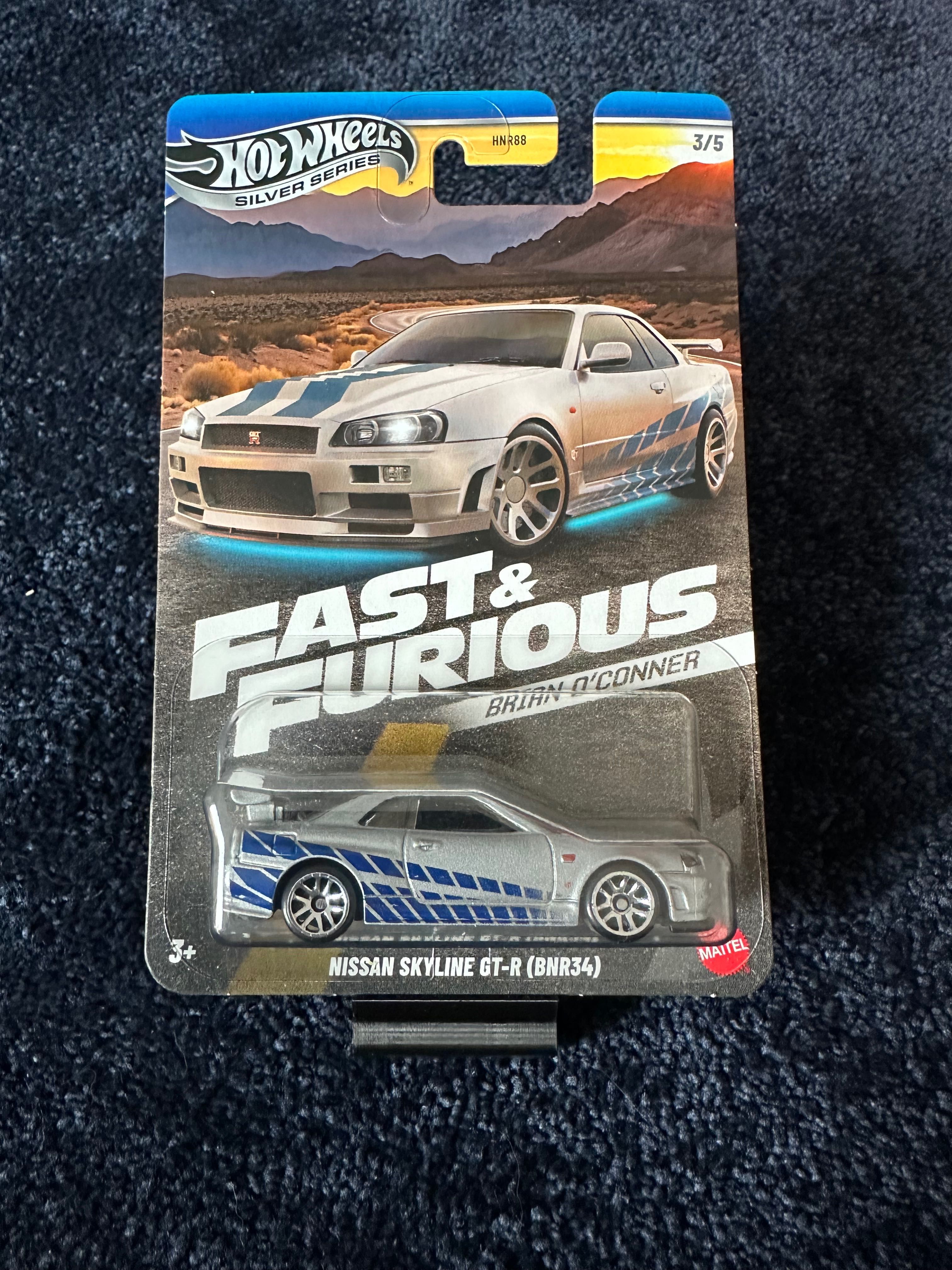 hot wheels fast&furious Brian o'conner nissan skyline gt-r r34 bnr34
