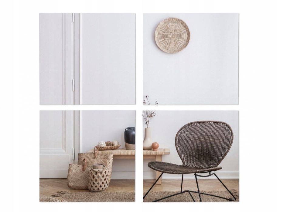 Lustro, lustra 40x40 cm 8 sztuk na ścianę