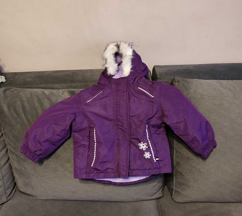 Kurtka zimowa narciarska dla dziewczynki 86 do 92