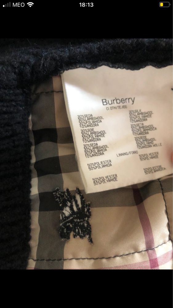 Colete Burberry,  preto