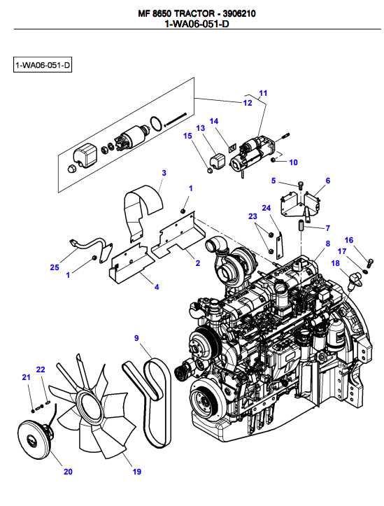 Katalog części MF 8650