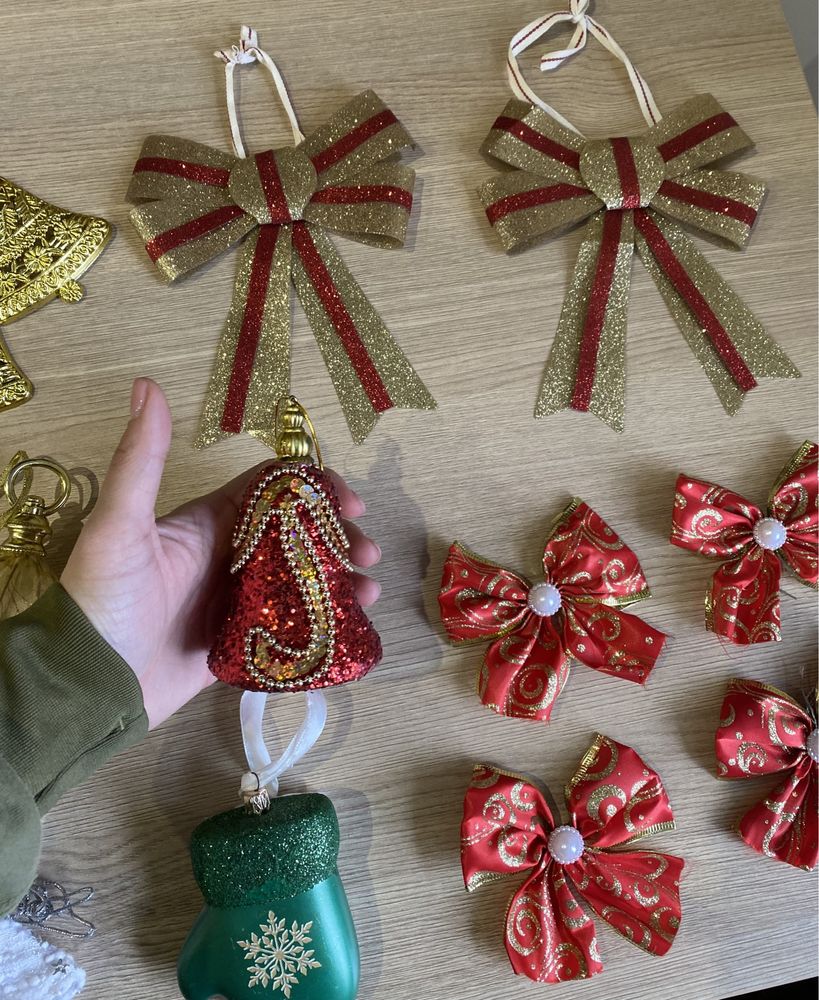 ялинкові прикраси 29шт новорічні іграшки на ялинку