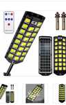 Lampa solarna całoroczna 2000w najmocniejsza pilot uchwyt w zestawie