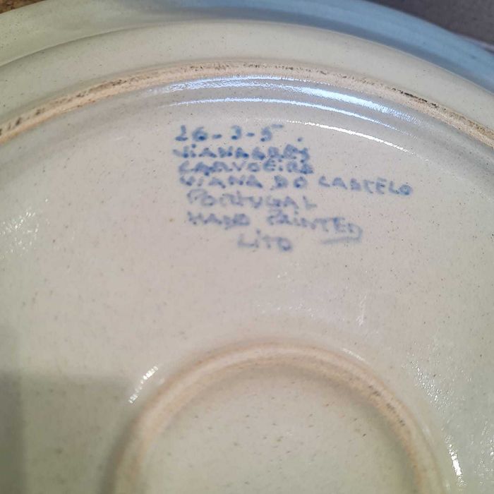 Prato Decorativo Vianagrés – Pintado à Mão – Motivo Caravela