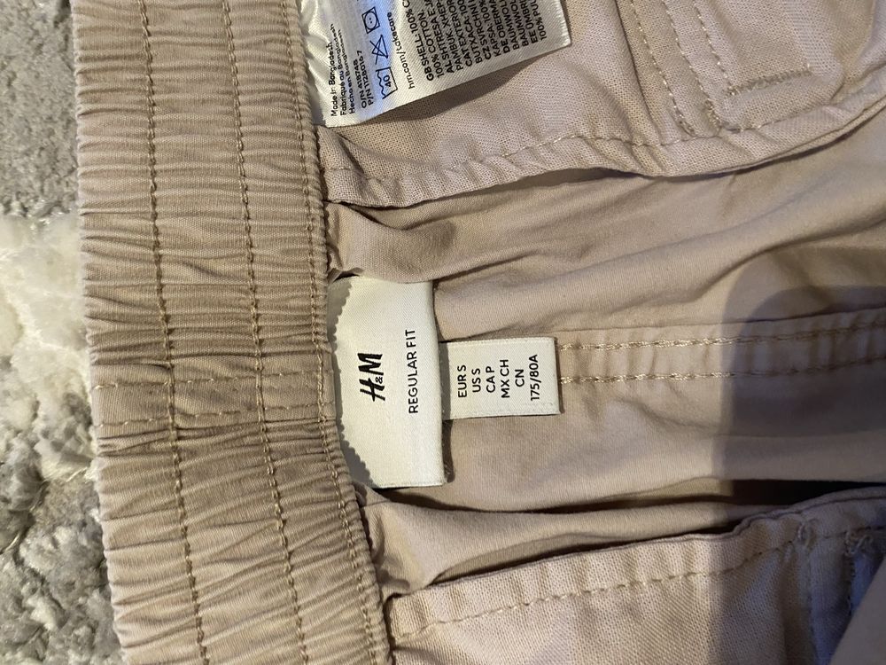 Spodnie H&M  cargo bojówki z materiału  Regular Fit