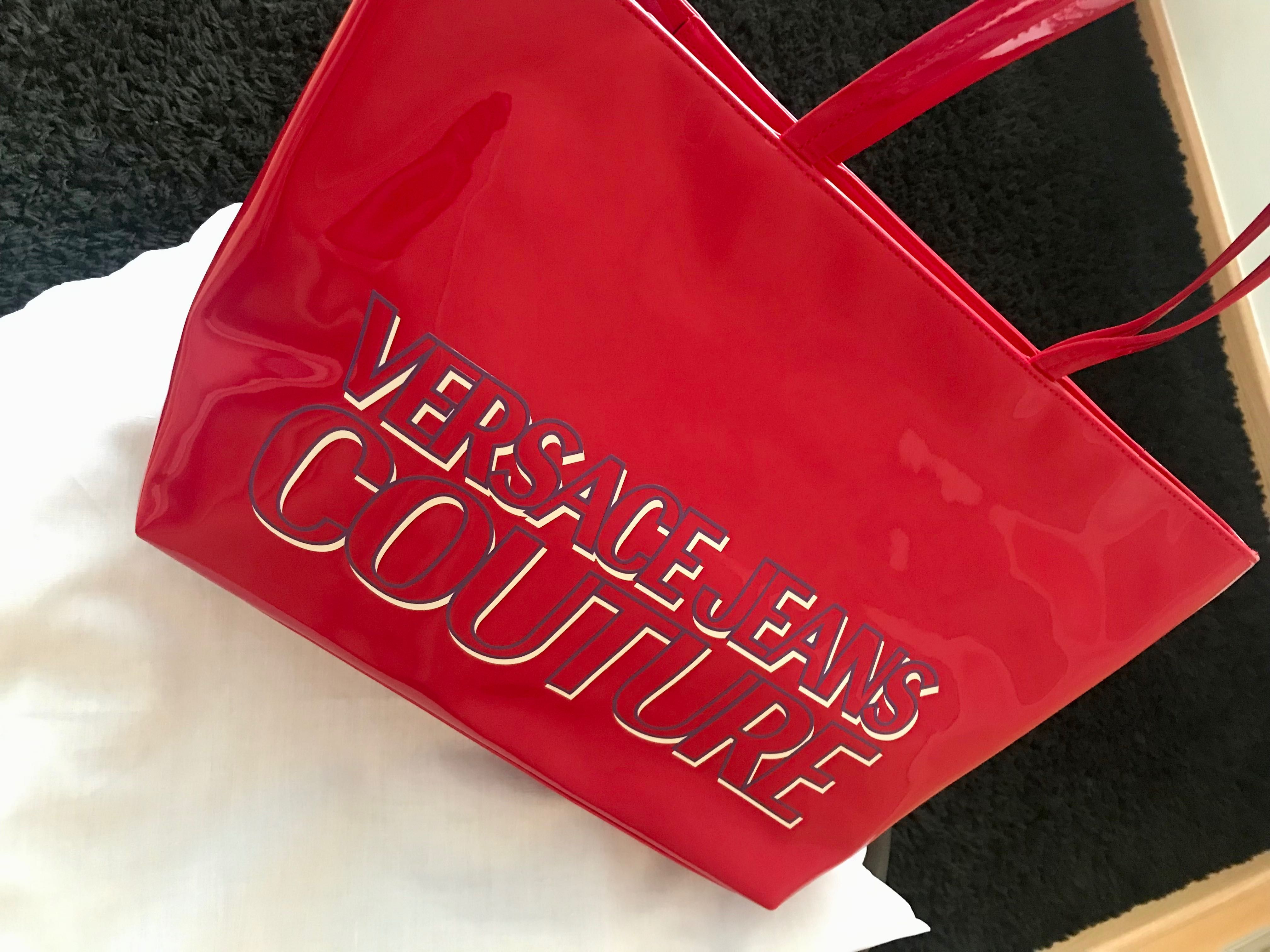 Mala shopping vermelha da Versace (original) - NOVO