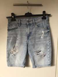 Szorty krótkie spodenki jeansowe H&M 152