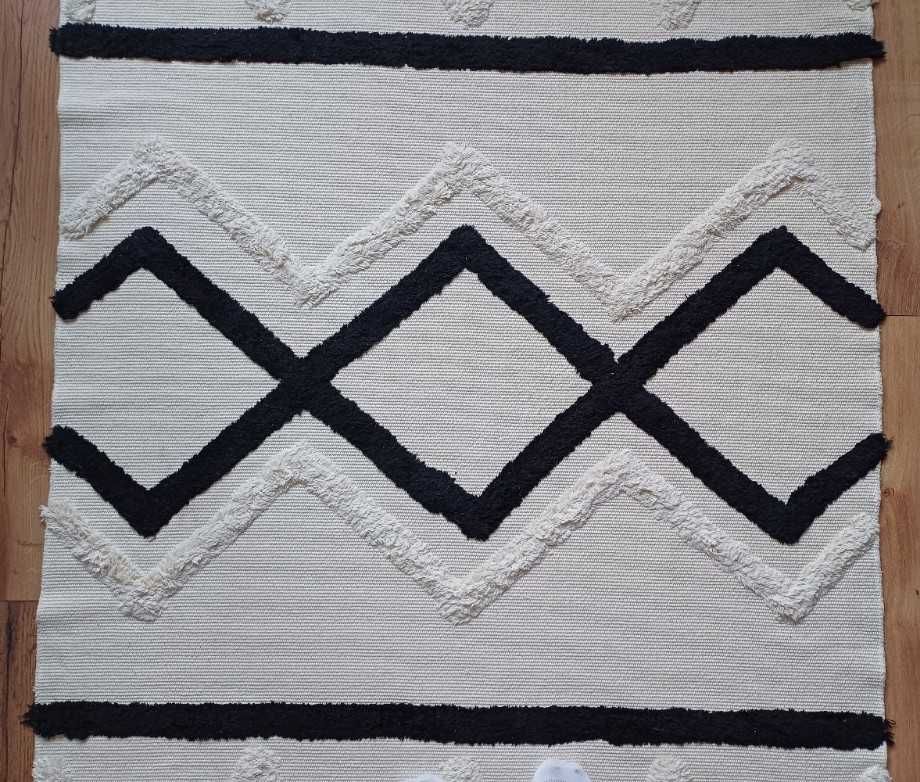 Dywanik z frędzlami MAKRAMA BOHO ETNO 147 x 100 cm