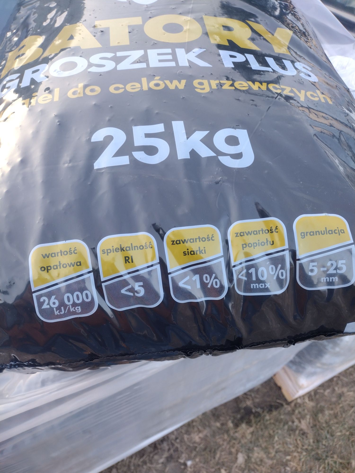 Ekogroszek 26kj   w super cenie bardzo dobra jakość z Polskiej kopalni