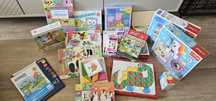 Zestaw edukacyjnych zabawek puzzle, quizy 3+