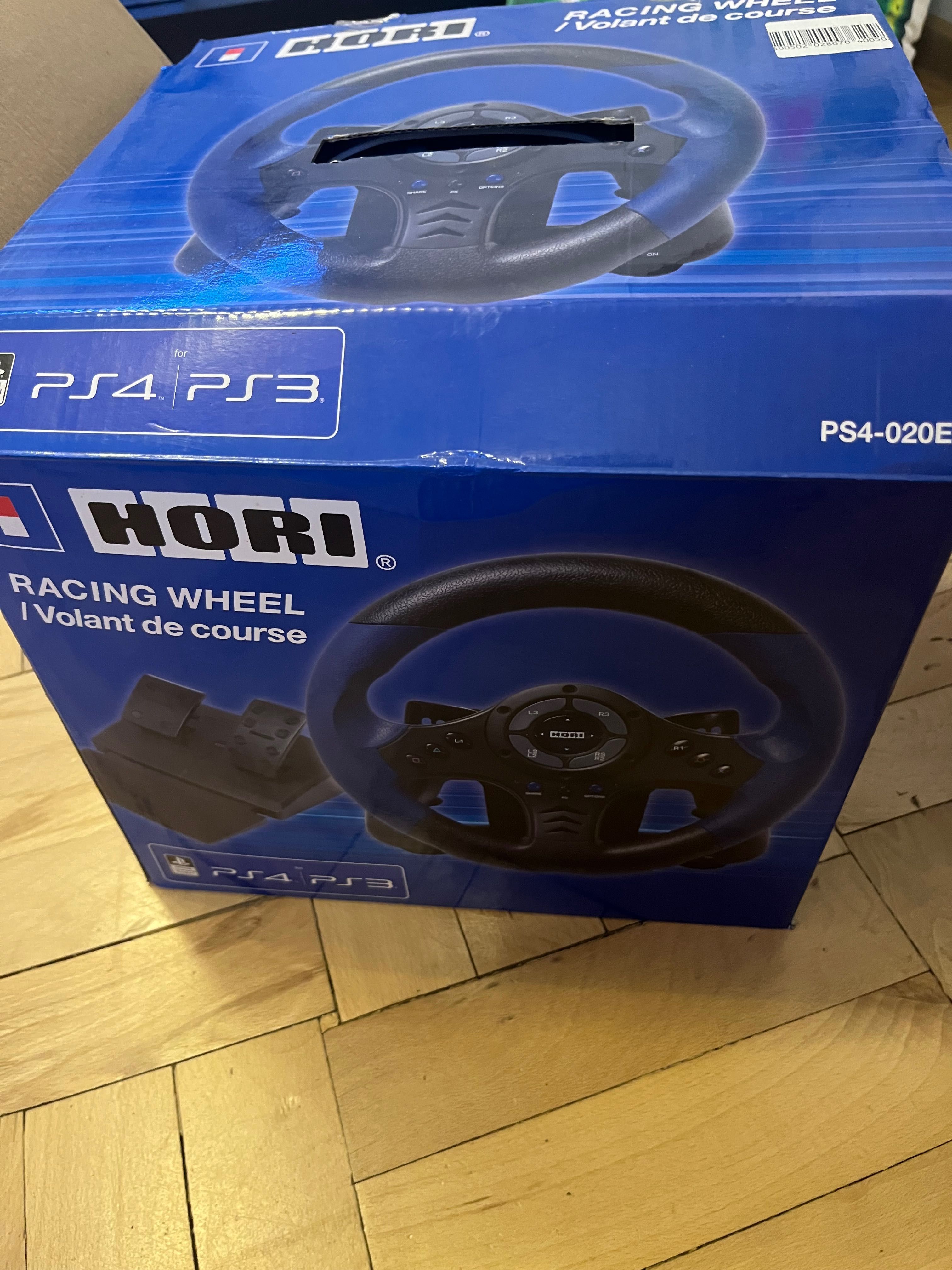 kierownica wraz z pedałami hori ps3 ps4