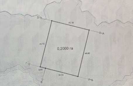 Продаж ділянки 20сот ОСГ. Фасад 40м.Комунікації-500м.Новий масив.ID:82