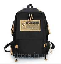 Практичный Модный Красивый рюкзак цвет черный школьный рюкзак