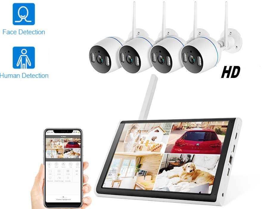 CCTV WIFI 4 Câmaras HD + Tablet Sistema Vídeo Vigilância (NOVO