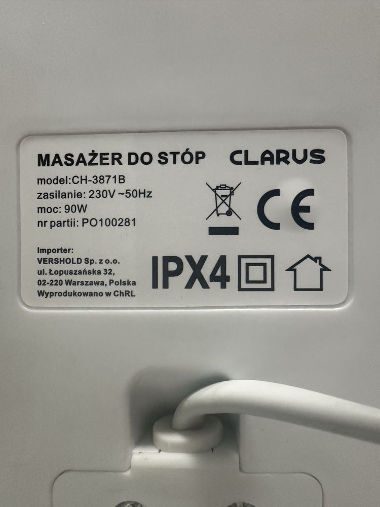 Гідромасажна ванночка для ніг Clarus