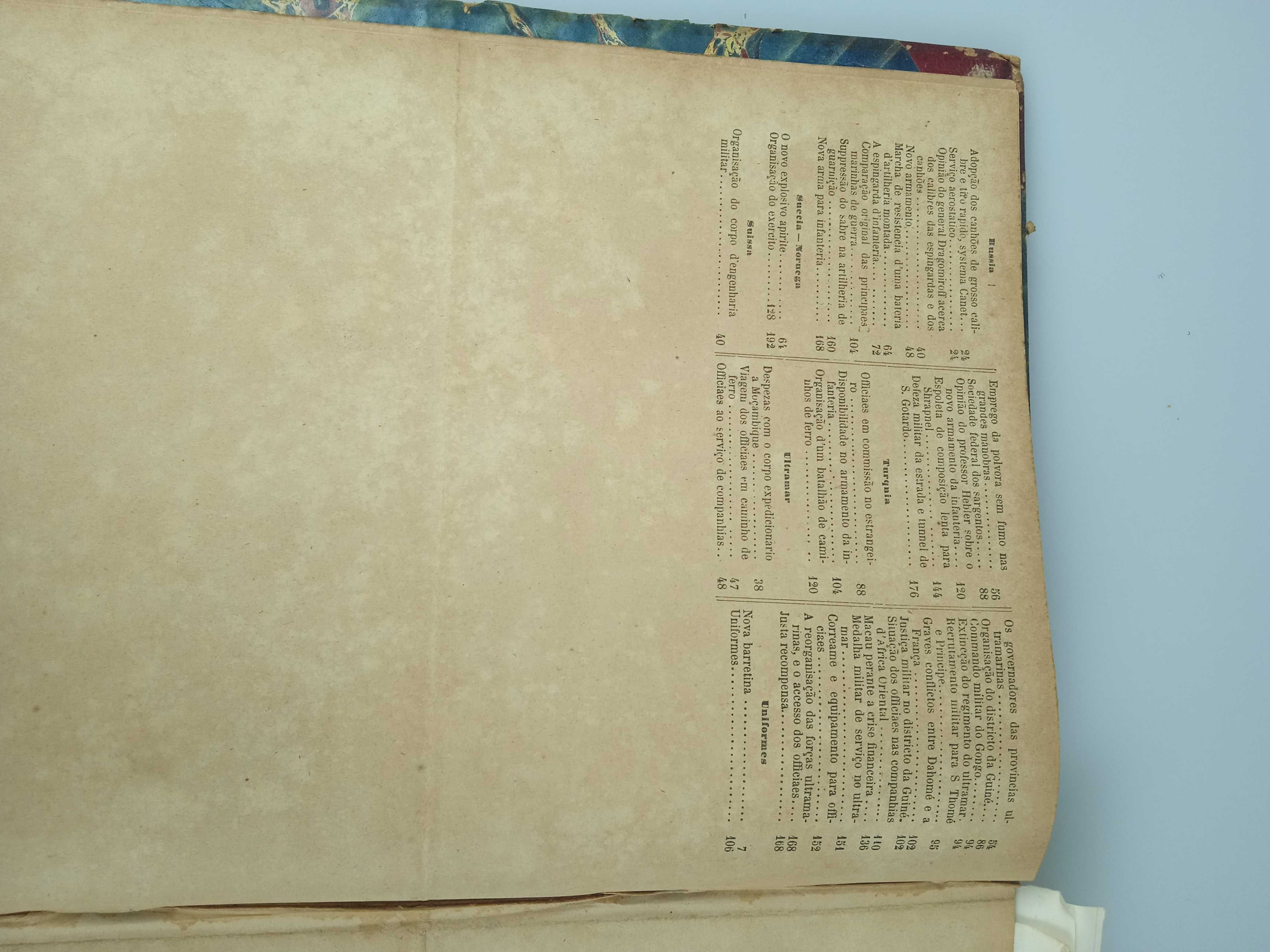 O Exército Português - 1892 (periódico militar encadernado)