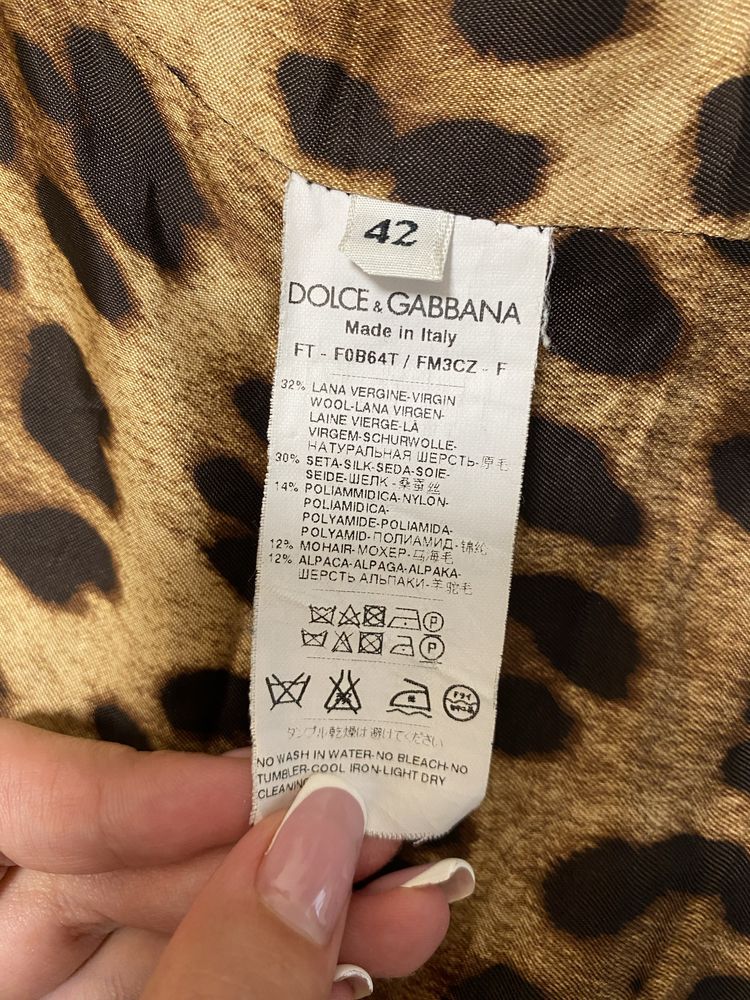 Пальто Dolce Gabbana оригинал S-М