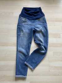 Spodnie ciążowe miekki elastyczny jeans M