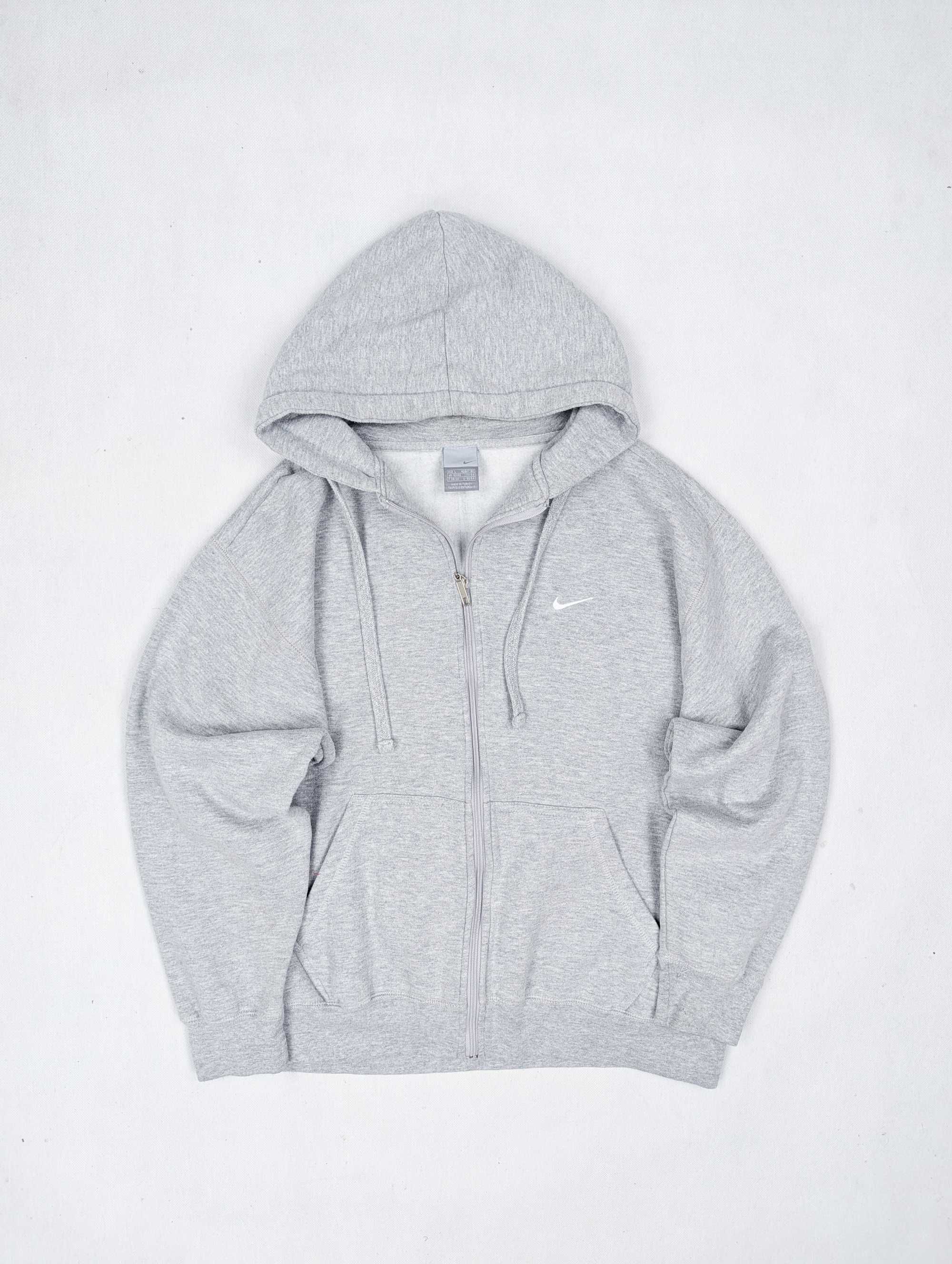 Nike szara bluza z kapturem L logo