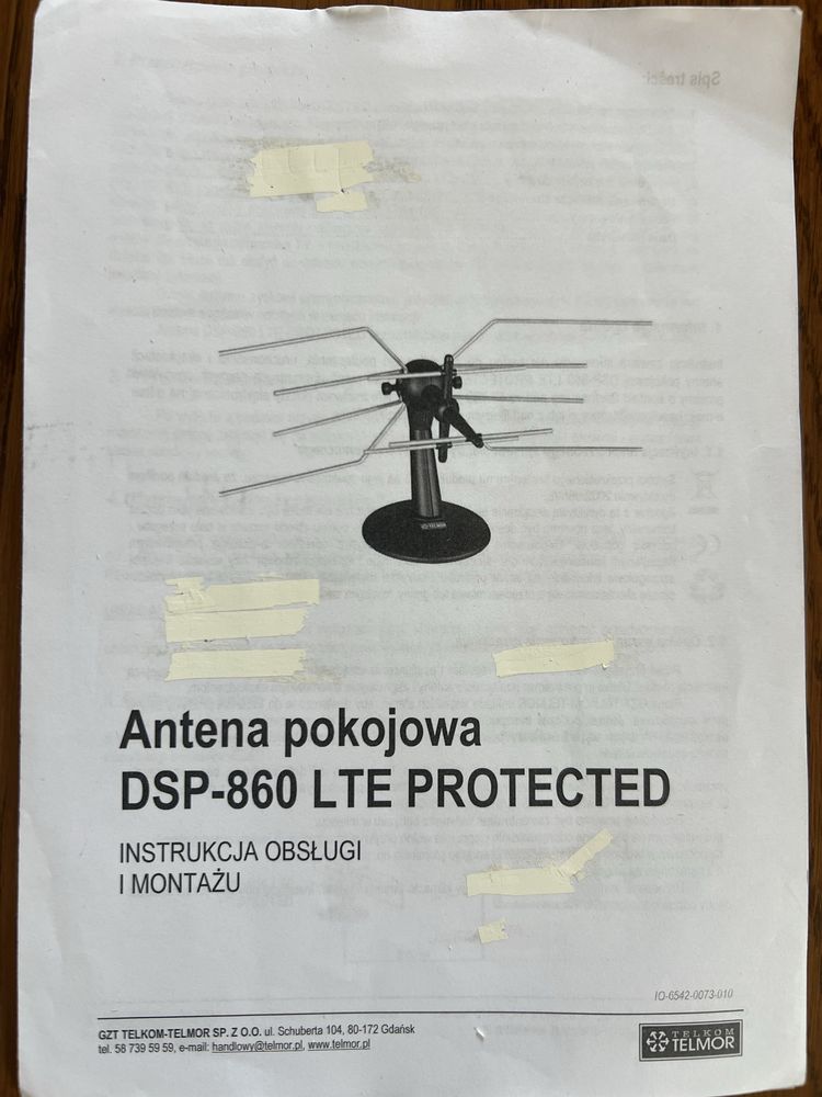 Antena pokojowa DSP-860 LTE PROTECTED
