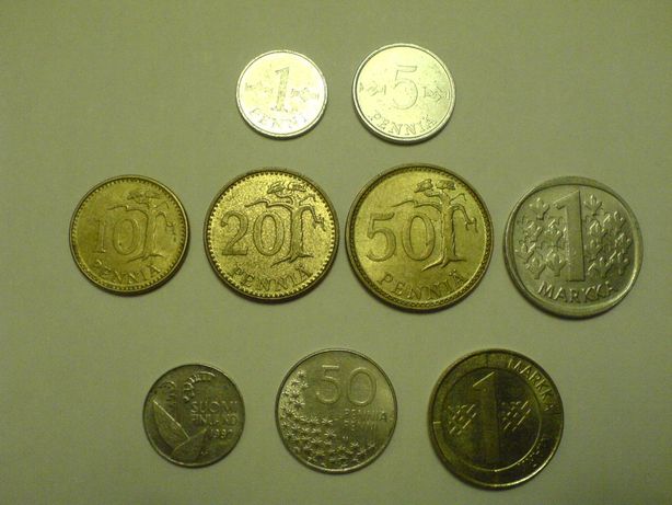 монеты Финляндии двух выпусков