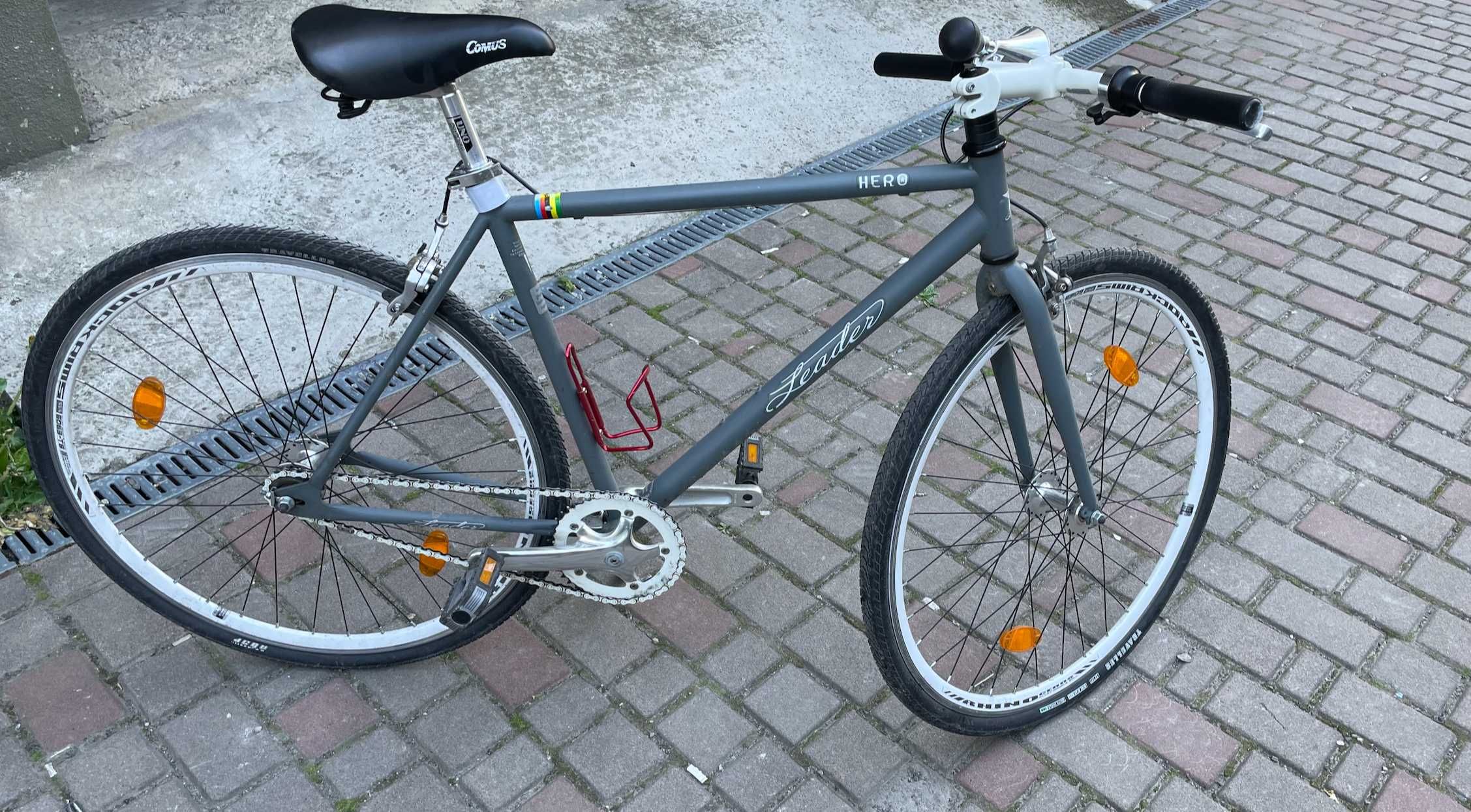 Велосипед міський  Leader Hero, розмір М (singlespeed/fix), 28 колеса