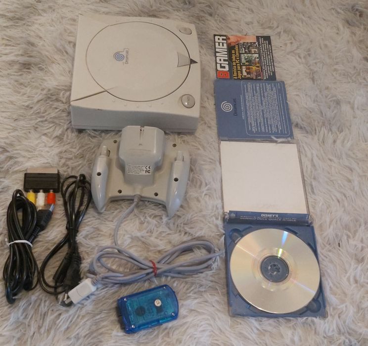 Dreamcast+Jogo Donald duck Attack Completo.