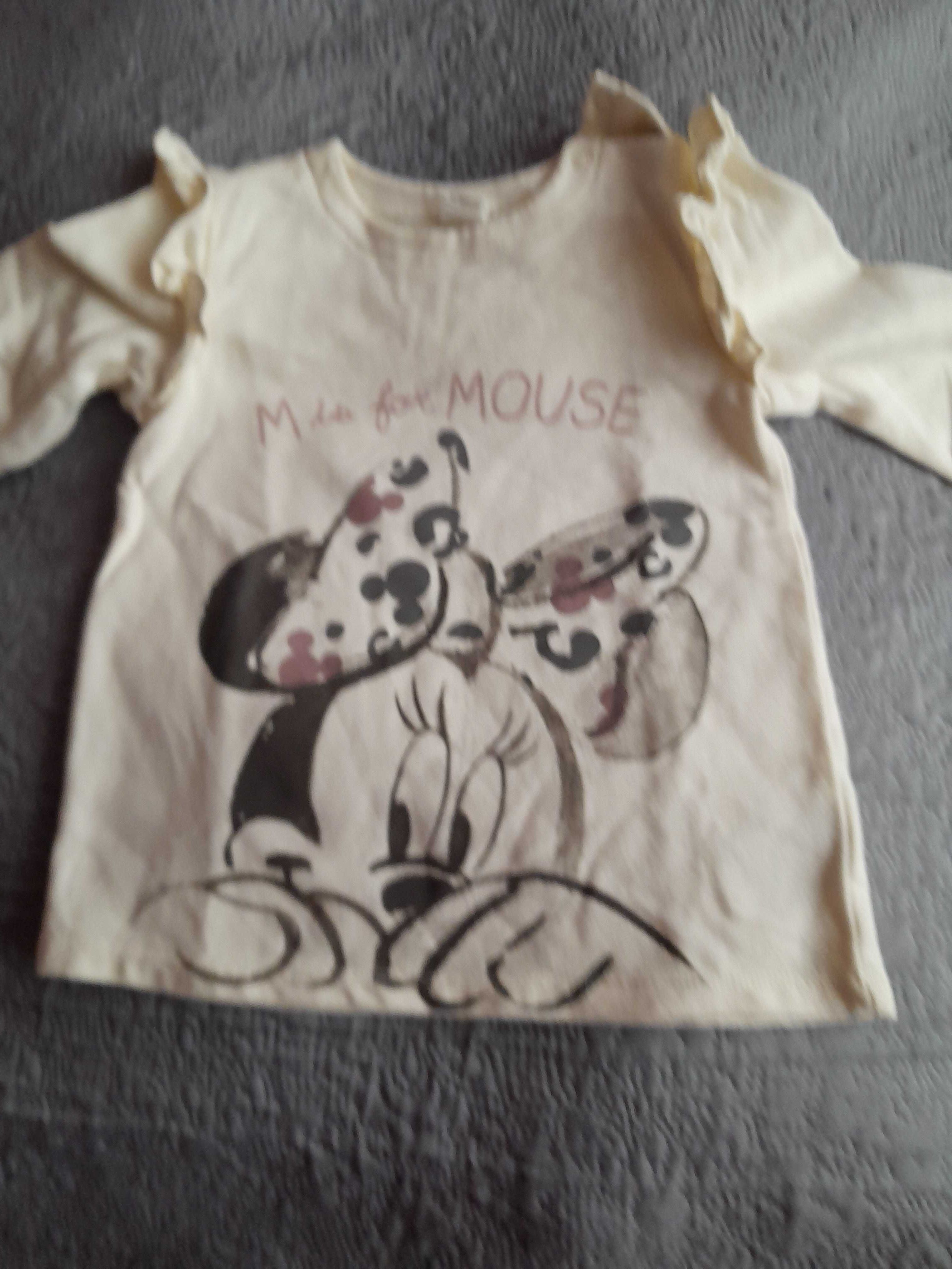 Bluzka H&M 98 z Myszką