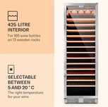Lodówka do wina 425L Chłodziarka INOX Klarstein  FH-04