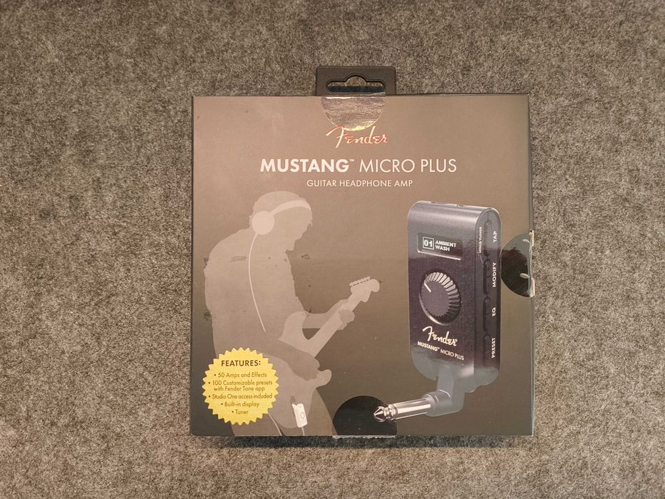 Fender Mustang Micro Plus, igual a novo, na caixa!
