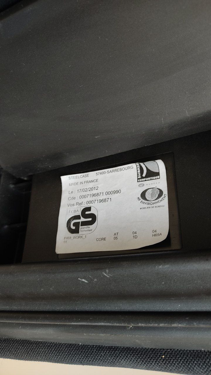 Ергономічне Офісне Комп'ютерне крісло Steelcase Made in France