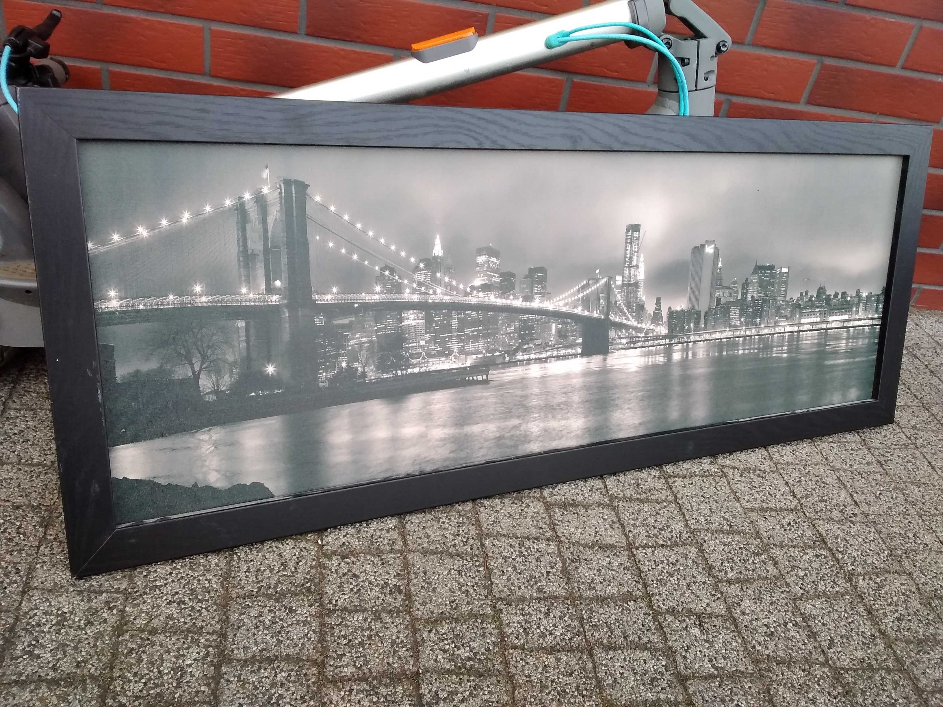 Obraz foto Nowy york NY most zegar z kukułką Majak piecyk gazowy