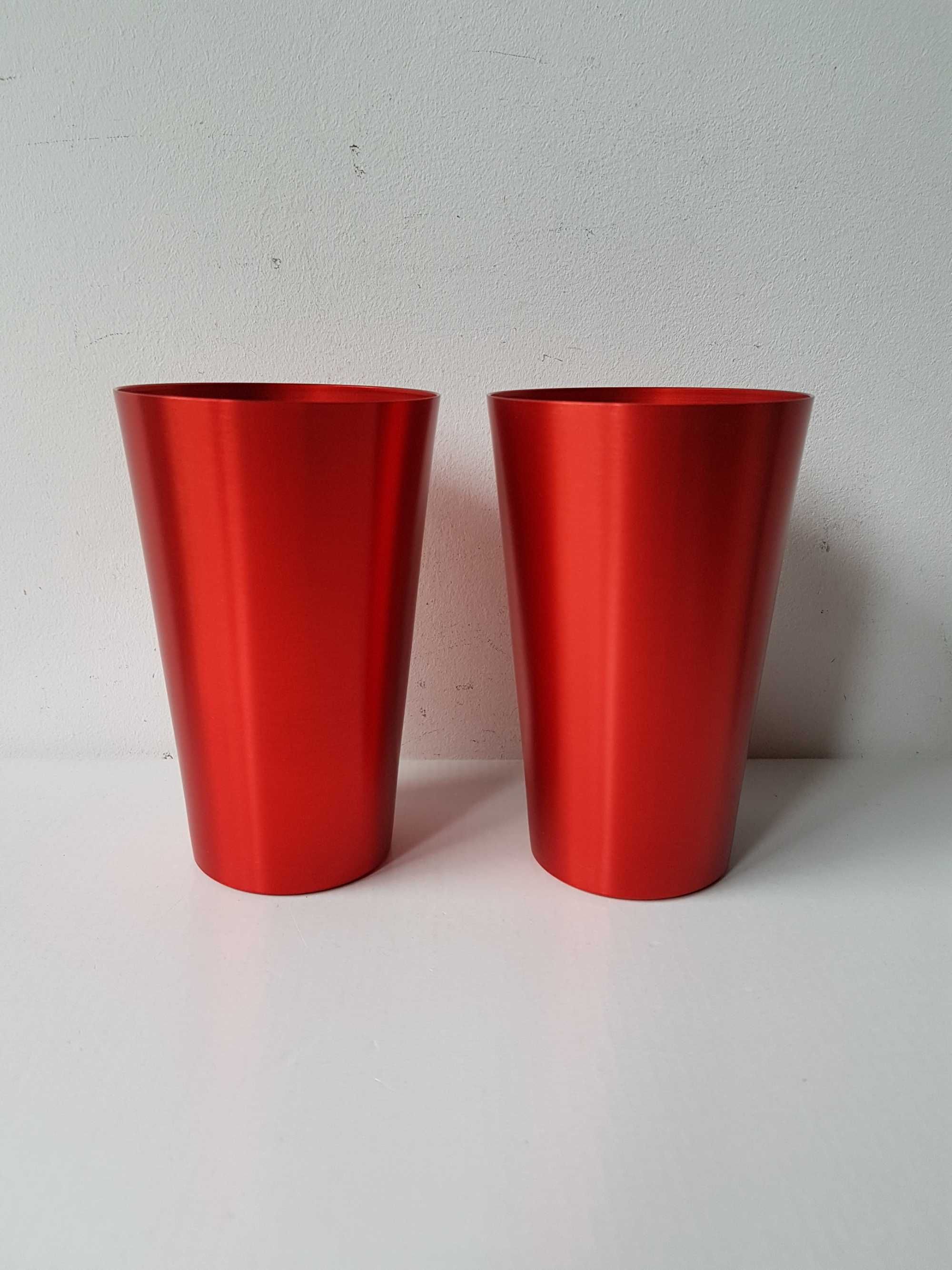 Nowy czerwony kubek aluminiowy Coca Cola Real Magic x2szt