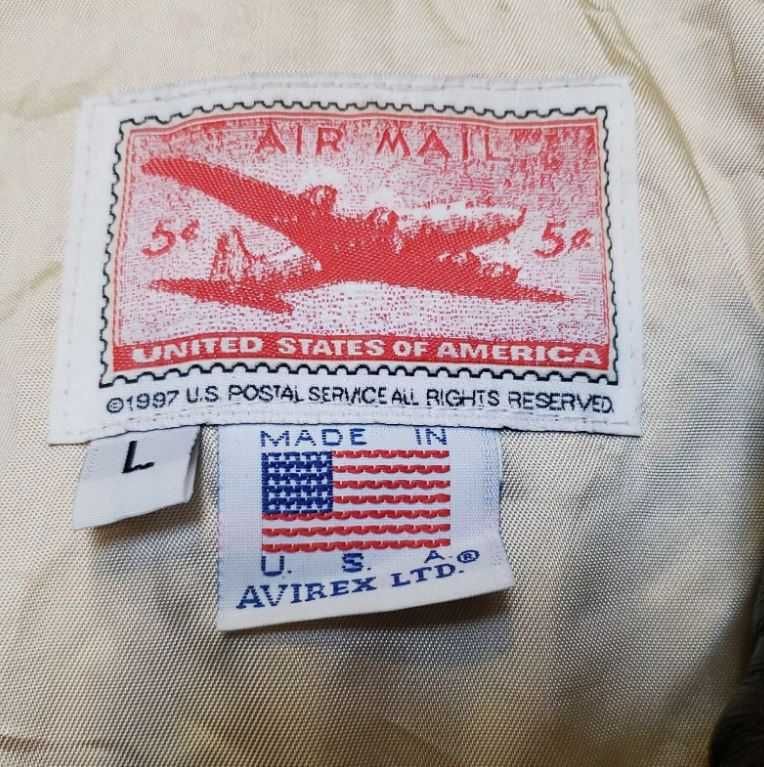 Новая куртка - пилот A-2 AVIREX U.S. POSTAL SERVICE AIR MAIL р-р L США