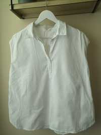Bawełniana biała bluzka H&M rozmiar 42