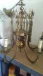 Candeeiro de teto de sala em bronze
