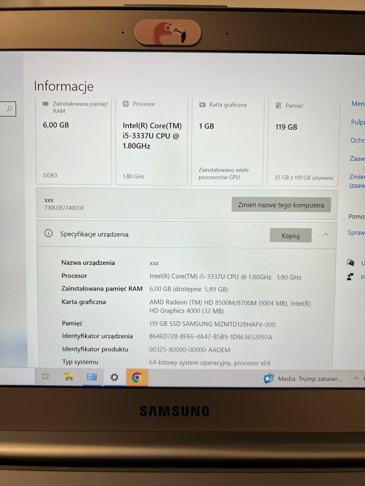 Samsung Notebook NP730U3E