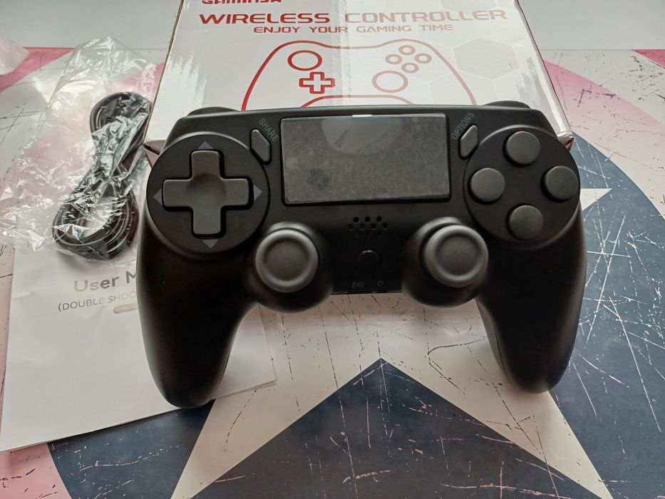 Comando PS4 sem fios preto NOVO