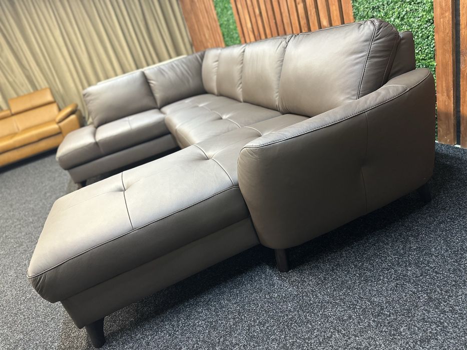 Новий шкіряний П-подібний кутовий диван. Німеччина. Кожаный уголок XXL