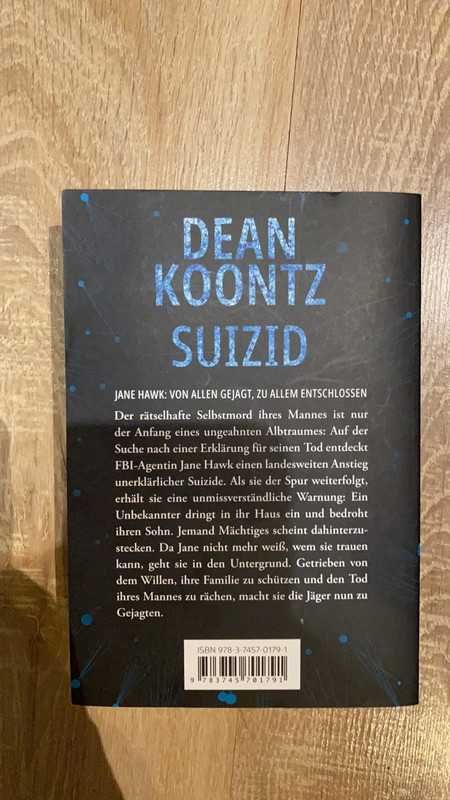 Książka "Suizid" Dean Koontz, niemiecki