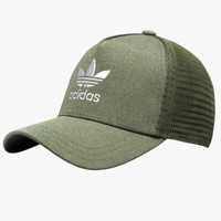 Czapka z Daszkiem Adidas Męska Trefoil z siatką Khaki