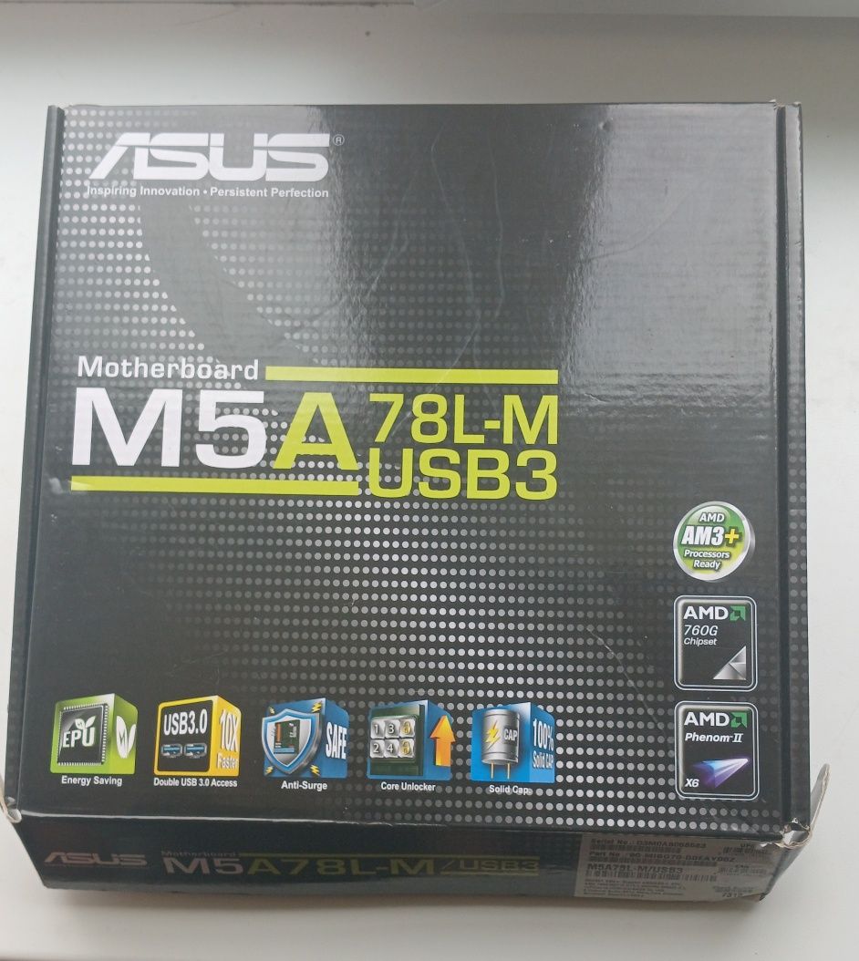 Motherboard m5a78l-m usb3