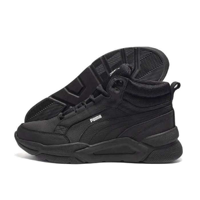 Зимові кросівки чоловічі шкіряні на хутрі Puma ST 40-45р