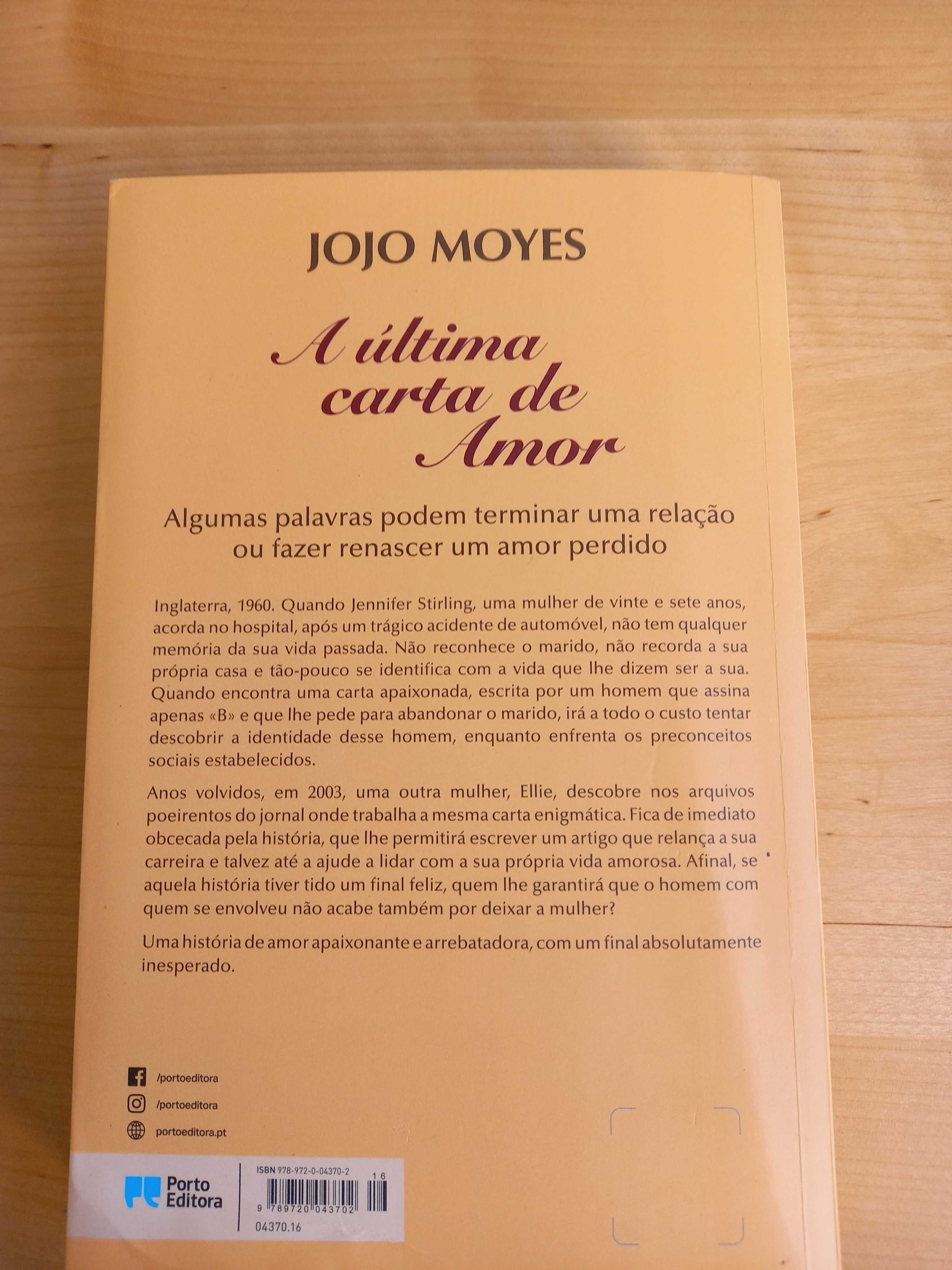 Livro "A última carta de Amor", de Jojo Moyes