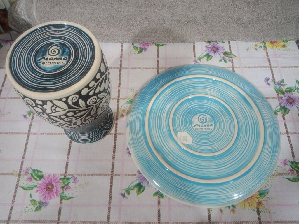 Продам Вазу с тарелкой (Manna ceramics)