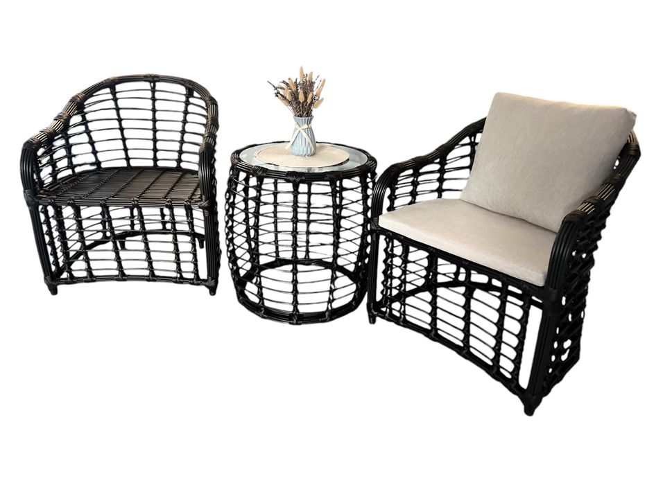 Комплект меблів Kuba, садові меблі, крісла з ротангу, меблі на балкон