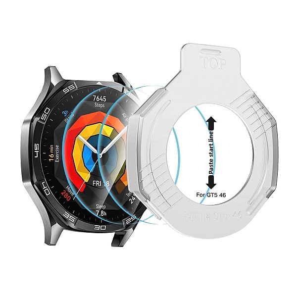 Szkło hartowane Tech-Protect Easy Set+ 2-pack na Huawei Watch GT 5/46
