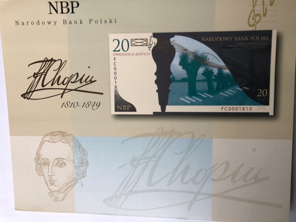 Banknot kolekcjonerski Fryderyk Chopin