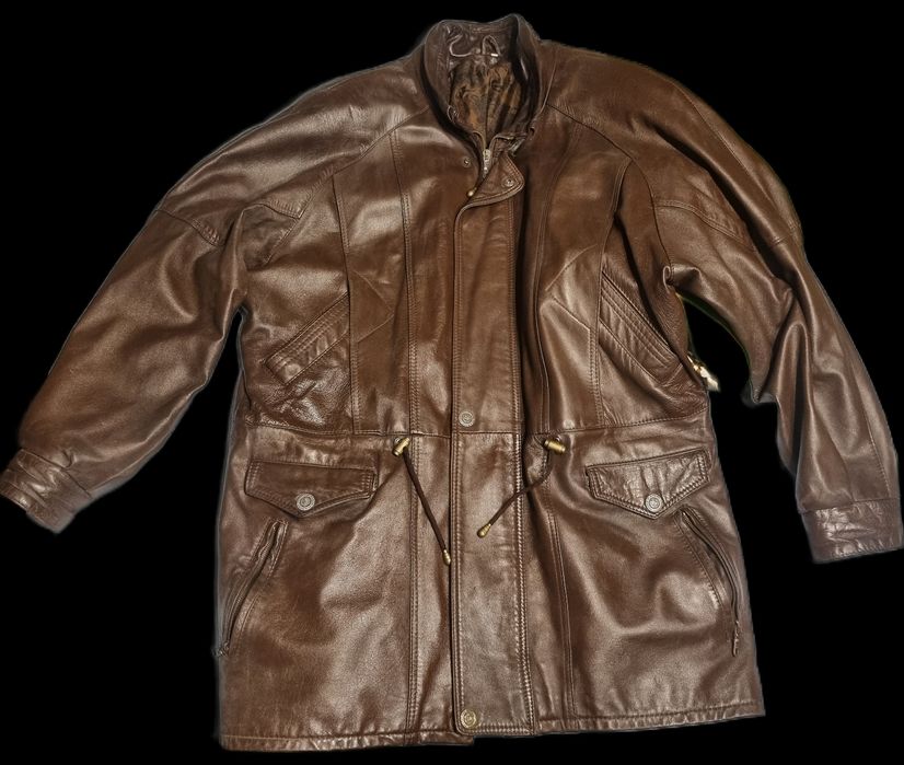 Francuska skórzana kurtka Honeur et Patrie oversize