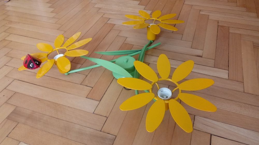 Lampa dziecięca kwiaty żyrandol